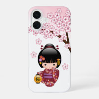 Poupée Kokeshi Sakura - Jolie Fille Geisha Japonai