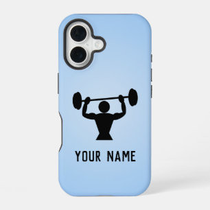 Coque iPhone 16 Power Lifter pour le type qui lève, ajoutez son no