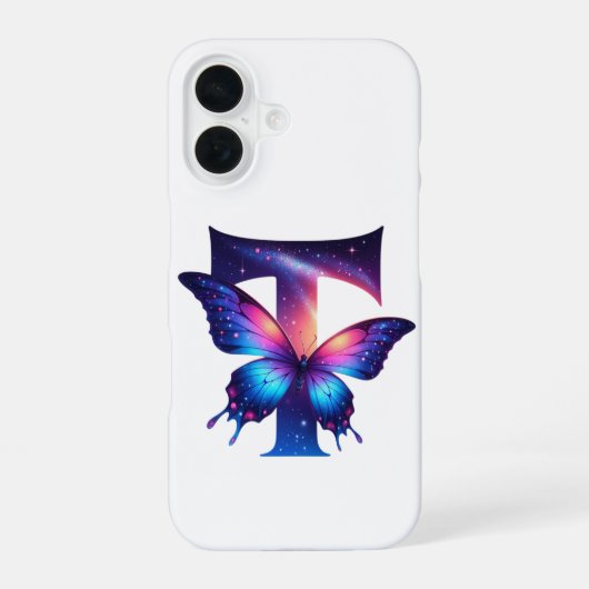 Coque iPhone 16 Première initiale (Verso)