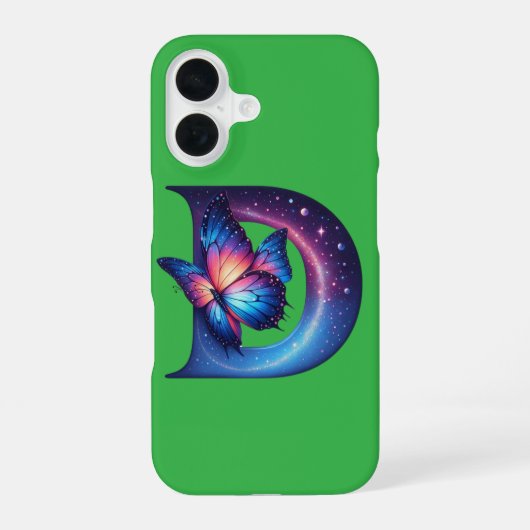 Coque iPhone 16 Première initiale (Verso)
