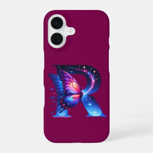 Coque iPhone 16 Première initiale (Verso)