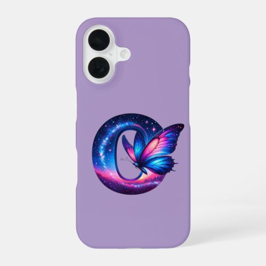 Coque iPhone 16 Première initiale (Verso)