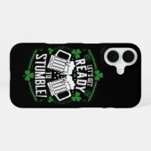Coque iPhone 16 Préparons-nous à trébucher Drôle de St Patrick (Verso Horizontal)