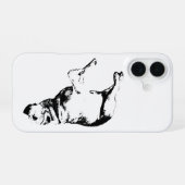 Coque iPhone 16 Présence minimale de la taille (Verso Horizontal)