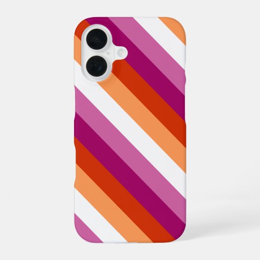Coque iPhone 16 Pride lesbienne (Verso)