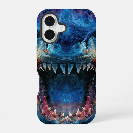 Coque iPhone 16 Primal Power 011 – Mégalodon (Verso)