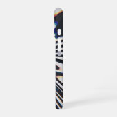 Coque iPhone 16 Prisme de lignes déformées Glitch (Côté gauche)