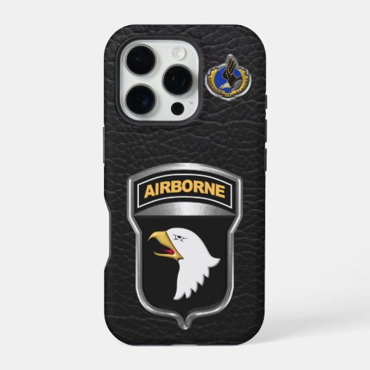 Coque iPhone 16 Pro 101e division aéroportée (Verso)