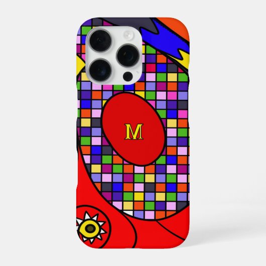Coque iPhone 16 Pro Abstrait (Verso)