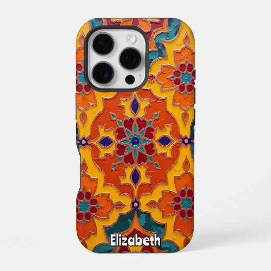 Coque iPhone 16 Pro Abstrait en couche dynamique (Verso)