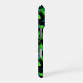 Coque iPhone 16 Pro Abstrait noir et vert (Côté droit)
