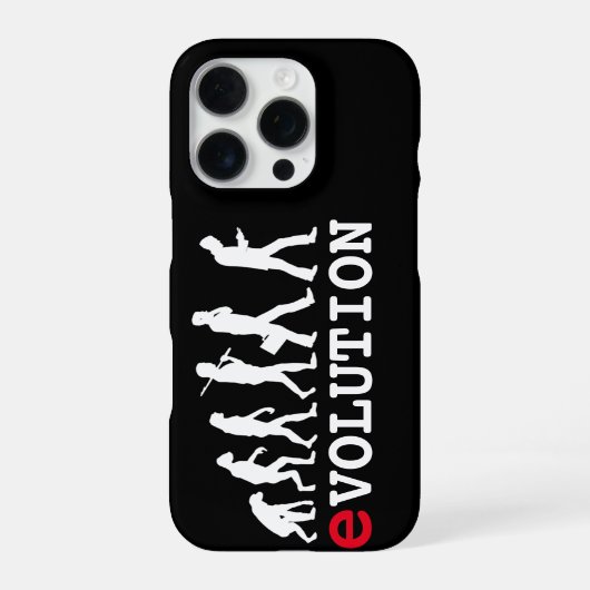 Coque iPhone 16 Pro Accro au smartphone évolution drôle (Verso)