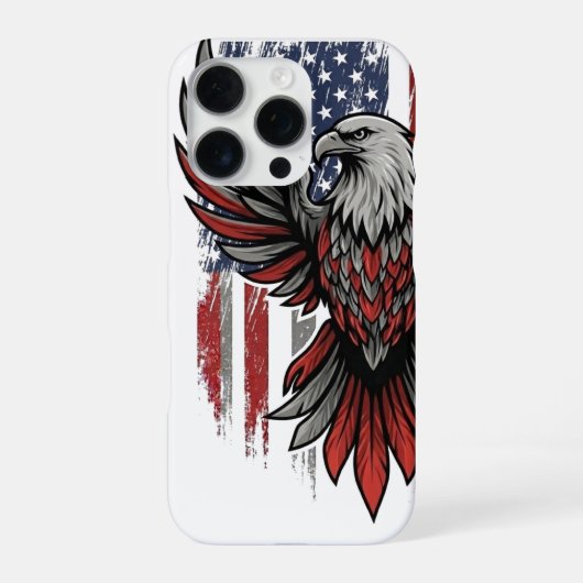 Coque iPhone 16 Pro Aigle américain (Verso)