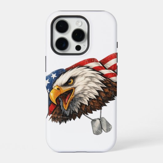 Coque iPhone 16 Pro Aigle américain (Verso)