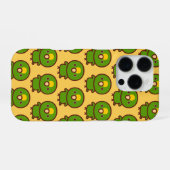 Coque iPhone 16 Pro Amazone à front jaune (Verso Horizontal)