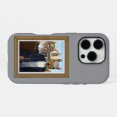 Coque iPhone 16 Pro American Squirrel Gothic - drôle (Verso Horizontal)