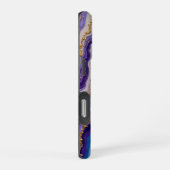 Coque iPhone 16 Pro Améthyste et Or Abstraits (Côté droit)