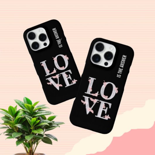 Coque iPhone 16 Pro AMOUR DE Texte