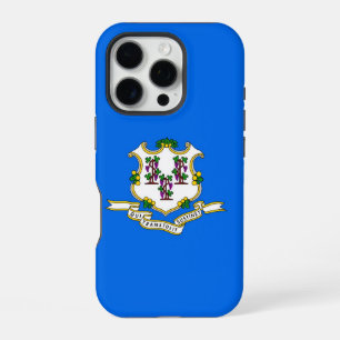 Coque iPhone 16 Pro Apple iPhone 16 Pro Coque-Mate, drapeau Connecticu