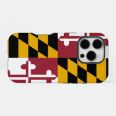 Coque iPhone 16 Pro Apple iPhone 16 Pro Coque-Mate, drapeau du Marylan (Verso Horizontal)