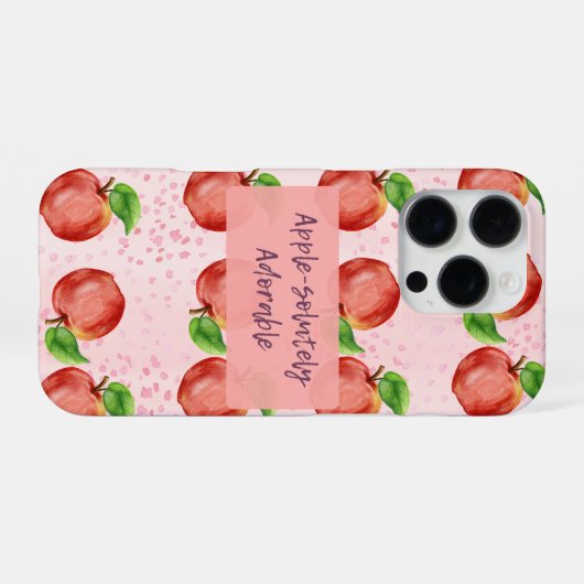 Coque iPhone 16 Pro Apple-solutely Adorable (Verso Horizontal)