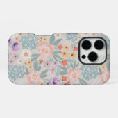 Coque iPhone 16 Pro Aquarelle Boho Rose Floral (Verso Horizontal)