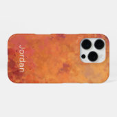 Coque iPhone 16 Pro Aquarelle de la branche d'automne (Verso Horizontal)