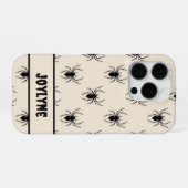 Coque iPhone 16 Pro Araignée Effrayante Halloween (Verso Horizontal)