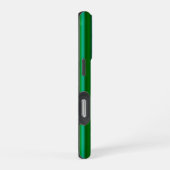 Coque iPhone 16 Pro Arc-en-ciel rayures bleu vert (Côté droit)