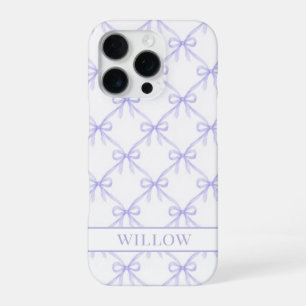 Coque iPhone 16 Pro Arcs de Watercolor Coquette Violet