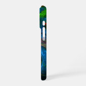 Coque iPhone 16 Pro Art abstrait Genesis Blue (Côté gauche)