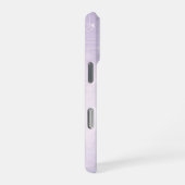 Coque iPhone 16 Pro Art AI lilas pâle et gris perle (Côté droit)