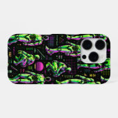 Coque iPhone 16 Pro Art de robot humanoïde futuriste | Android de scie (Verso Horizontal)