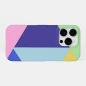 Coque iPhone 16 Pro art géométrique multicolore (Verso Horizontal)