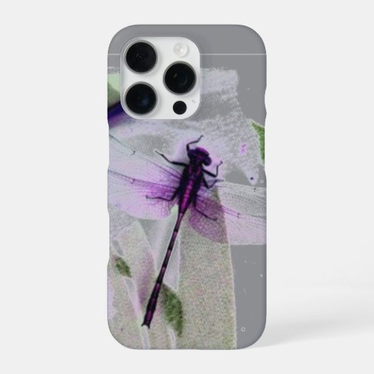 Coque iPhone 16 Pro Art libellule (Verso)