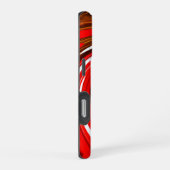 Coque iPhone 16 Pro Art mixte rouge (Côté droit)