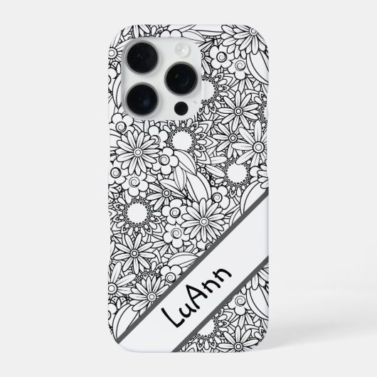 Coque iPhone 16 Pro Artsy Daisy May (Verso)