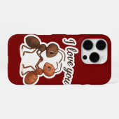 Coque iPhone 16 Pro Autocollant d'amour de fourmi mignon – Conception (Verso Horizontal)