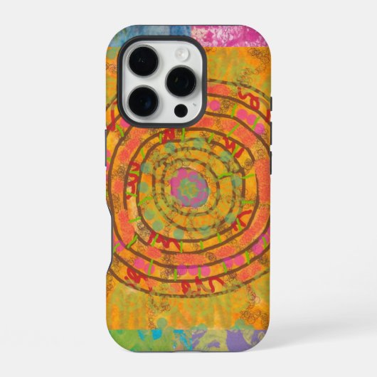 Coque iPhone 16 Pro Aztec Abstrait (Verso)