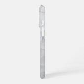 Coque iPhone 16 Pro Balle de golf blanche texturée avec nom et numéro (Côté gauche)