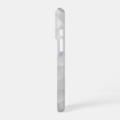 Coque iPhone 16 Pro Balle de golf blanche texturée avec nom et numéro (Côté gauche)