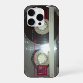 Coque iPhone 16 Pro Bande de cassette vintage - Nettoyer