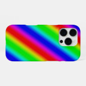 Coque iPhone 16 Pro Bandes arc-en-ciel - Motif (Verso Horizontal)