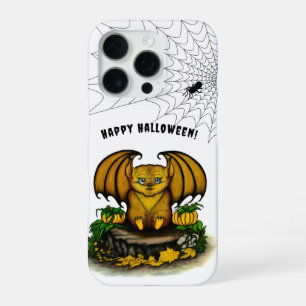 Coque iPhone 16 Pro Bat d'Halloween mignonne