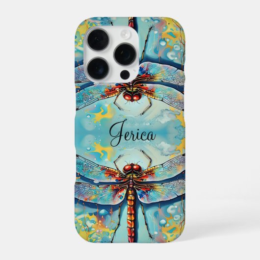 Coque iPhone 16 Pro Belles libellules (Verso)