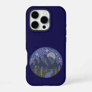Coque iPhone 16 Pro Bigfoot Nuit étoilée Art folklorique de cryptide