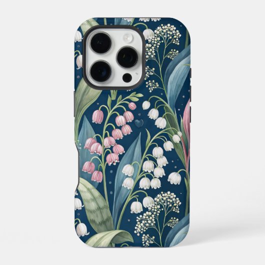 Coque iPhone 16 Pro Birth Flower Botanical Design (Verso)