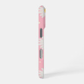Coque iPhone 16 Pro Blanc Daisy Dot Rose (Côté droit)
