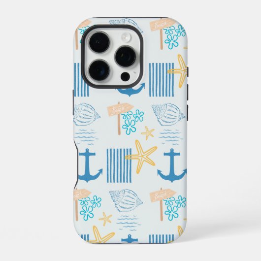 Coque iPhone 16 Pro Bleu côtier (Verso)