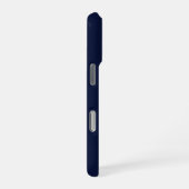 Coque iPhone 16 Pro Bleu Nuit Marine Uni (Côté droit)